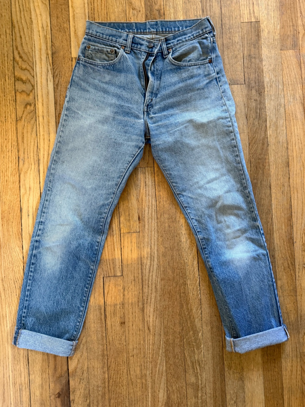 Vintage Levi Jeans, Light Wash, Style 505, 31x33
